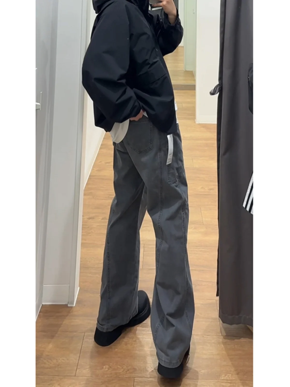 

Мужские брюки с прямыми штанинами Waed Wooutter, американские повседневные брендовые модные уличные брюки Sle Faion, брюки с ножом