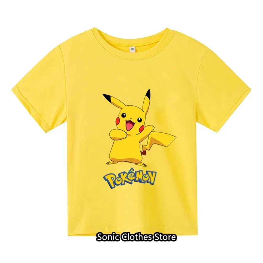 2024 Summer Children's Sonic Fashion Clothing Boys Short Sleeved T-shirts Girls Sports Shirts Casual T-shirts