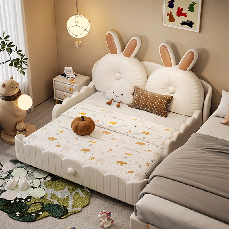 الأبيض سلامة خشبية سرير أطفال الحرس القضبان الشمال تصميم الحديثة سرير أطفال إطار الفتيات كاماس الرضع أثاث المنزل #3