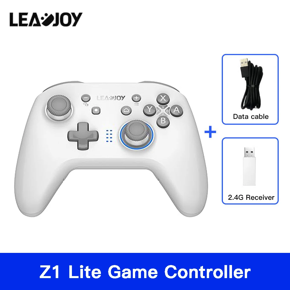 Controller di gioco wireless LEADJOY Z1 Lite, joystick Hall, multi-connessione per Switch 2/PC/TV/Steam/telefono cellulare
