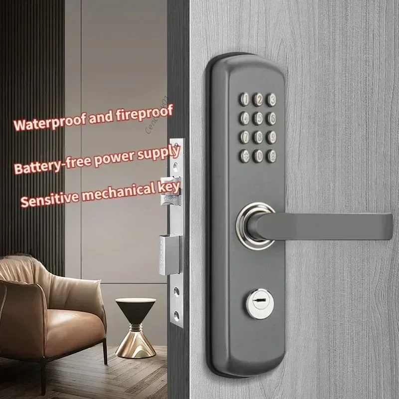 Stainless Steel Mechanical Code Lock Particle Button Combination Keyboard Waterproof And Tamper-proof Security Door Lock