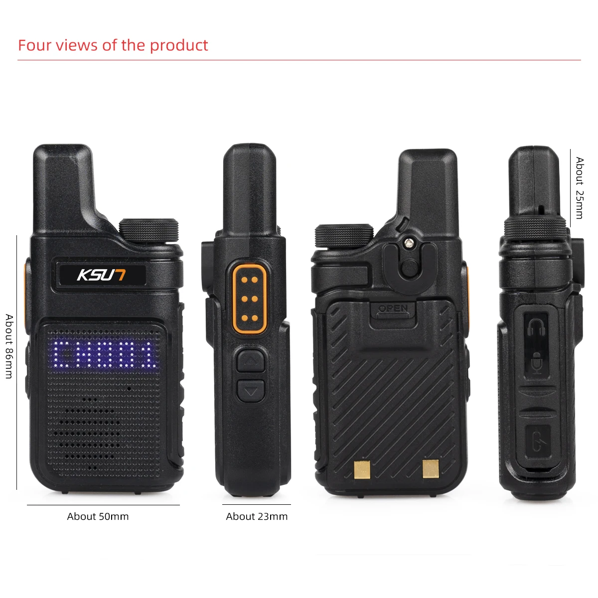 Bovenkant! M6 Handheld PMR446 FRS Walkie Talkie 2 stuks Set Radiostation Zender voor kinderen Draadloos apparaat Tweerichtingsradio