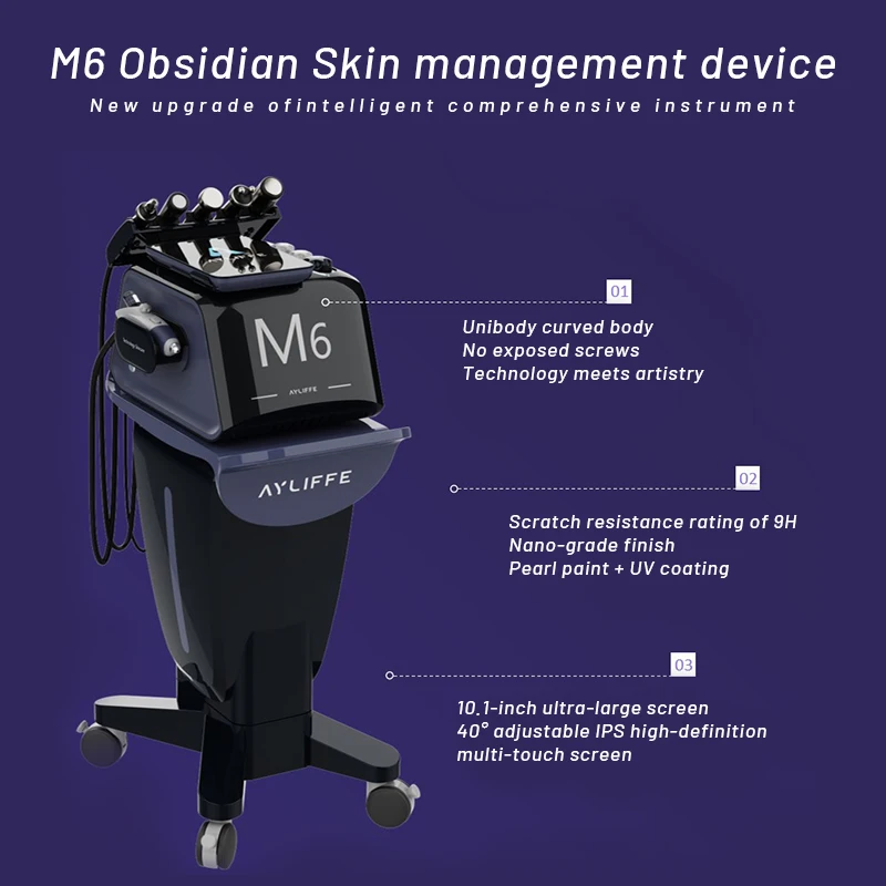 

Аппарат для ухода за кожей M6: Микродермабразия отрицательным давлением, глубокое лифтинг-увлажнение лица, профессиональное очищение, антивозрастной эффект, салонный уровень.