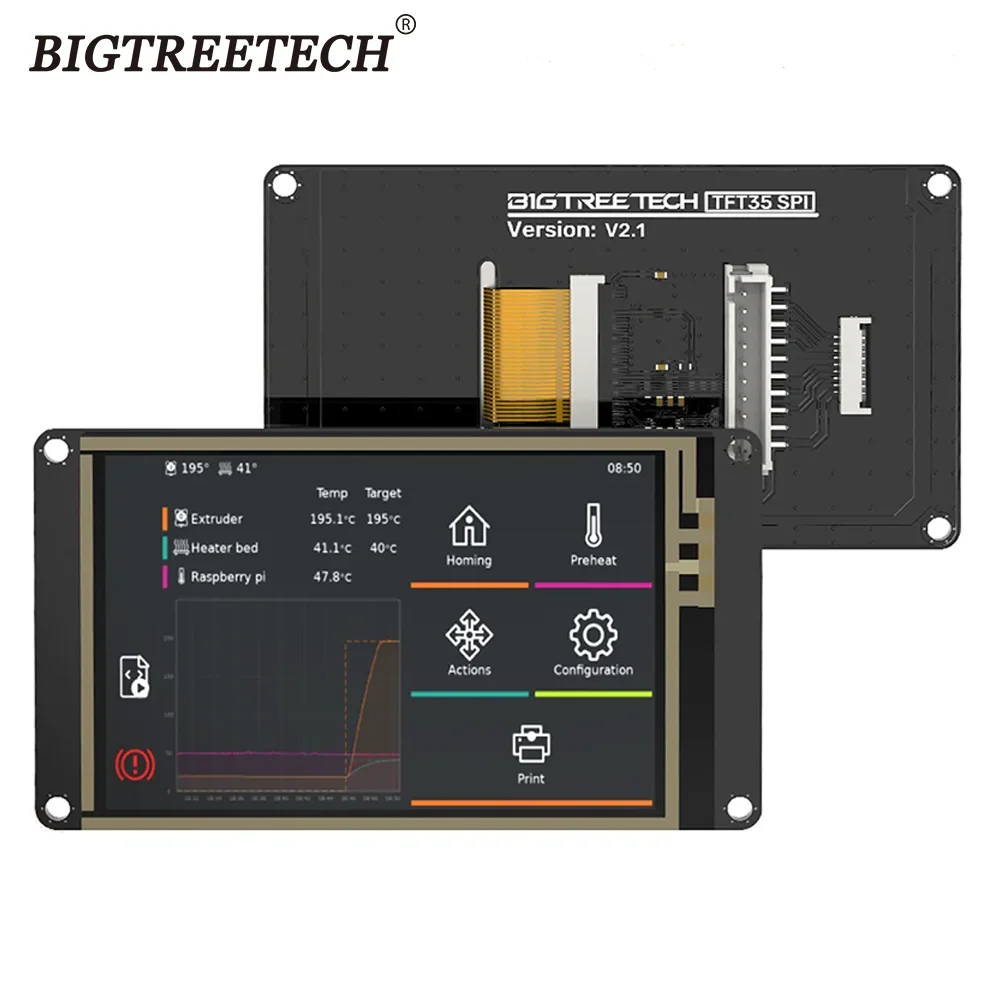 BIGTREETECH TFT35 SPI V2.1 Touch Screen 3.5inch IO2CAN V1.0 Module 3D Printer Parts For CB1 Manta M4P/M8P Motherboard 3D Printer