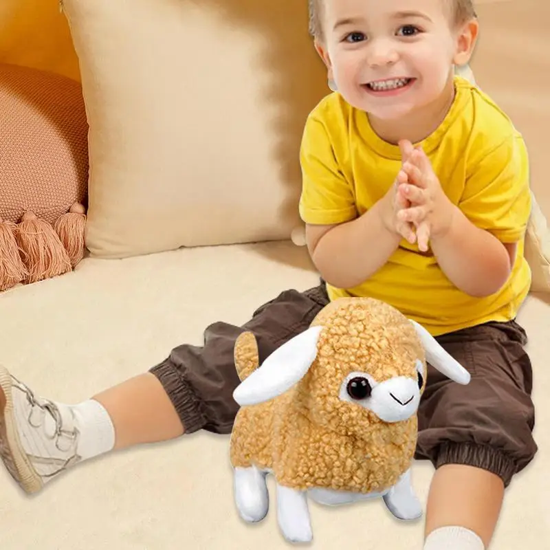 Robot Schapen Realistisch Elektrisch Interactief Simulatie Geanimeerd Speelgoed Lam Pluche Draagbaar Slapen Huisdier Buddy Voor Pasen Verjaardag