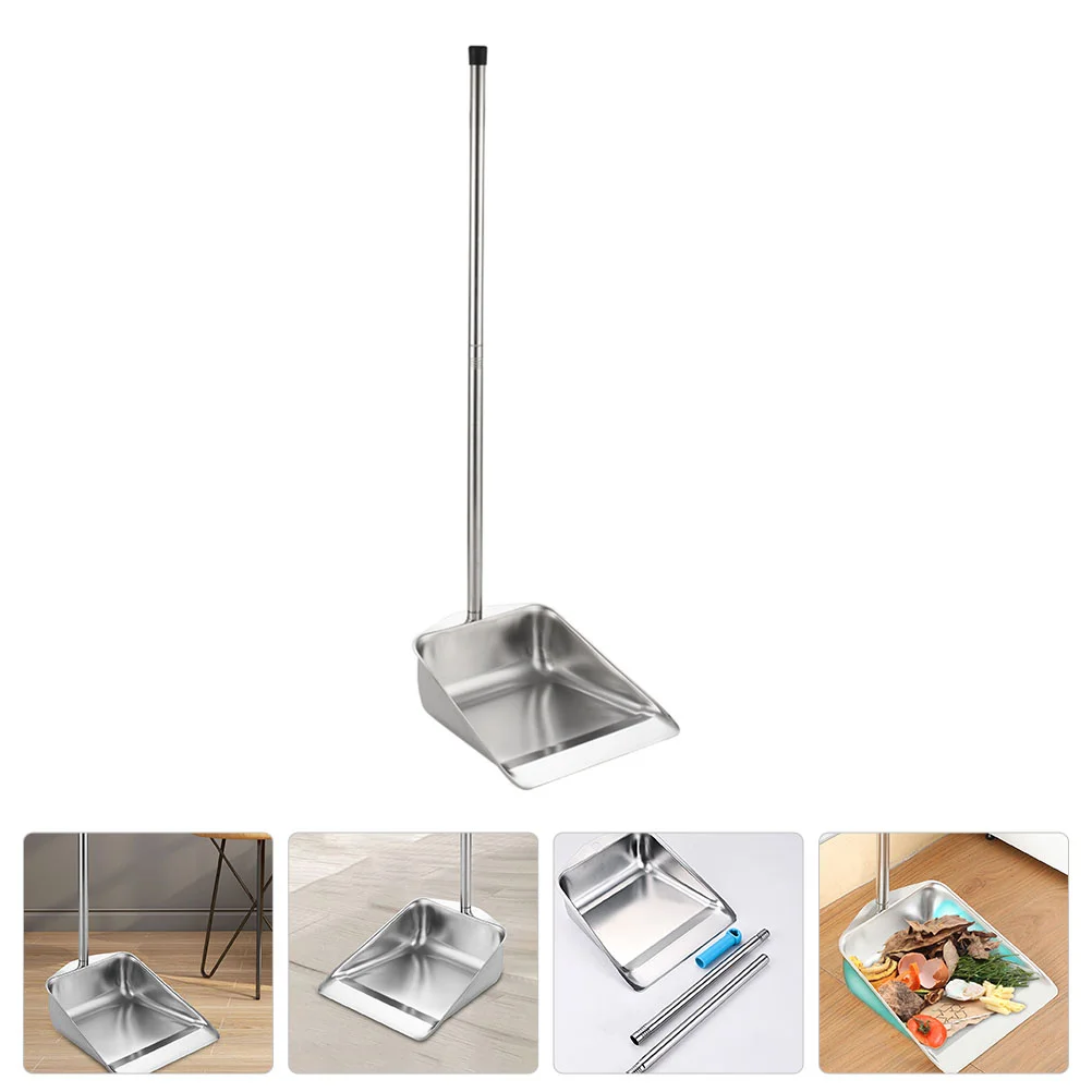 

Garbage Lightweight Dustpan Stainless Steel Office Handle Cleaning Room Plastic Large Capacity