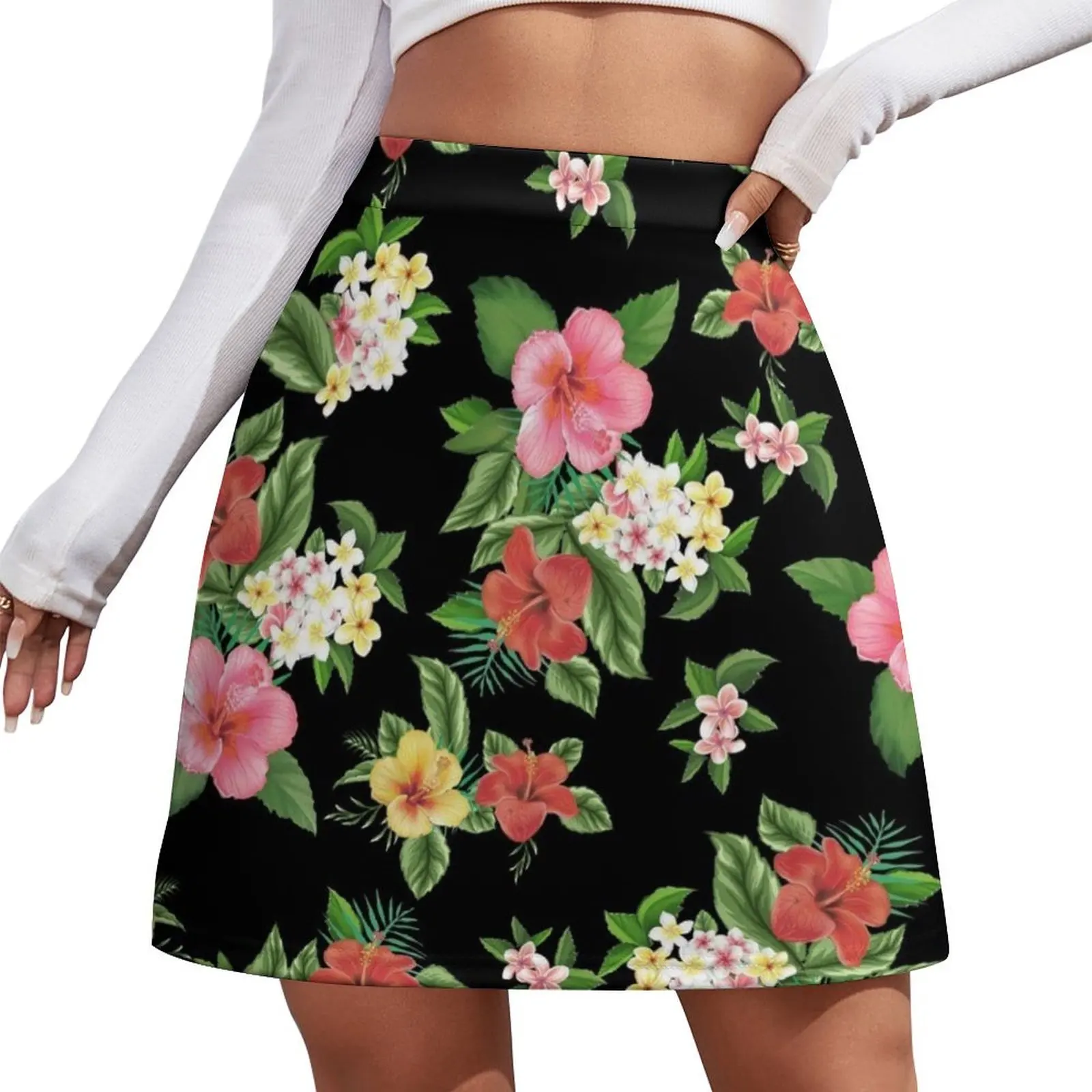 

Hawaiian Shirt Reversed Floral Print Made In Hawaii Mini Skirt fairy core skirts for women 2025