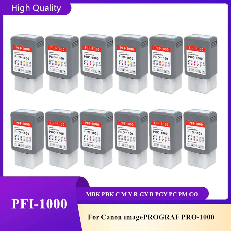 

PFI 1000 PFI1000, совместимый с Canon PFI-1000 ciss, чернильный картридж для Canon image PROGRAF PRO 1000