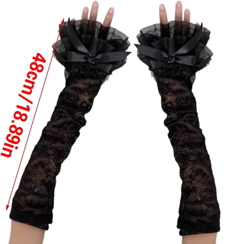 Fingerless ถุงมือ Punk แขนแขนฮาโลวีนเครื่องแต่งกายเจ้าสาว Supply Dropshipping