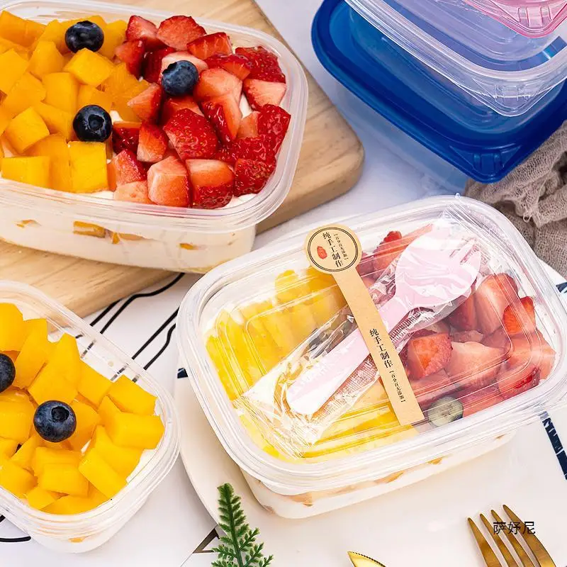 Customized. Baking Packaging Disposable Multi-Layer Cake Box Fruit to-Go Box Pancake Palte Lunch Box Soymilk Lunch Box