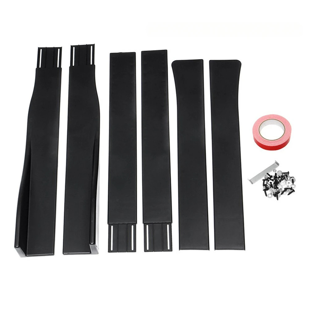 For Dodge Charger RT SRT SXT 6PCS 2.2m Car Universal Side Skirt Extension Rocker Plate Lip Separator Bumper Body Kit Accessories