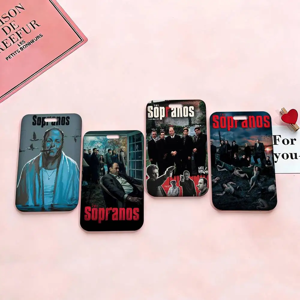 Poster The Sopranos Family   Work Card Case for Exhibition ID Card Lanyard Badge Card Holder Pass Card Set for Employee