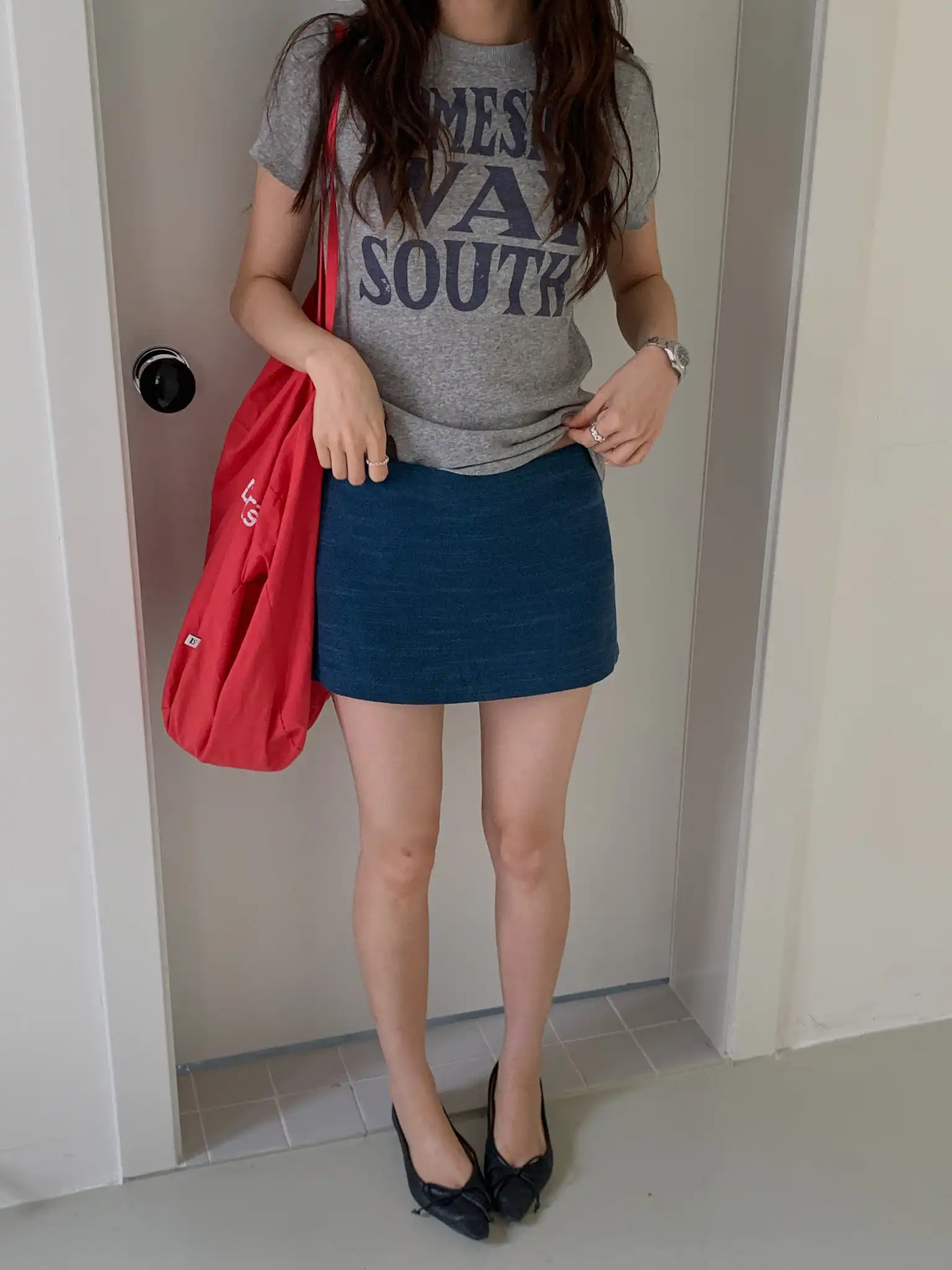 

Юбка LILUOP Sli синяя, облегающая, с высокой талией, женская, летняя, модная, универсальная, короткая, художественная, повседневная, из полиэстера