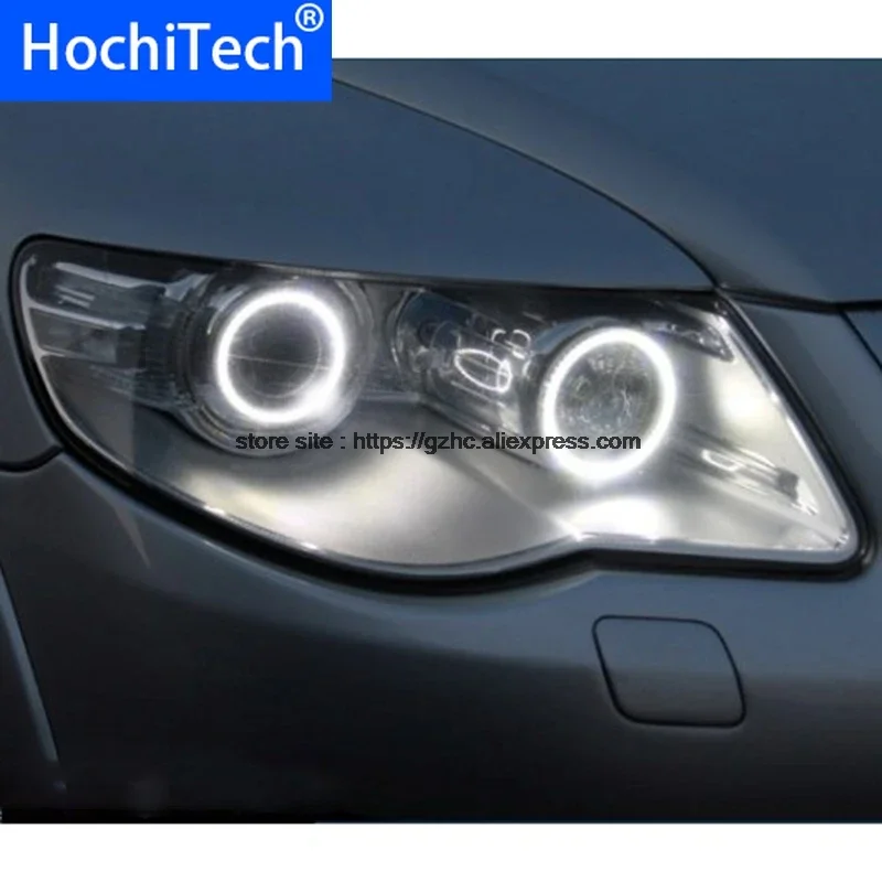 

Ультра яркий дневной свет DRL CCFL Angel Eyes Demon Eyes Kit, теплое белое кольцо Halo для Volkswagen VW Touareg 2007, 2008, 2009, 2010