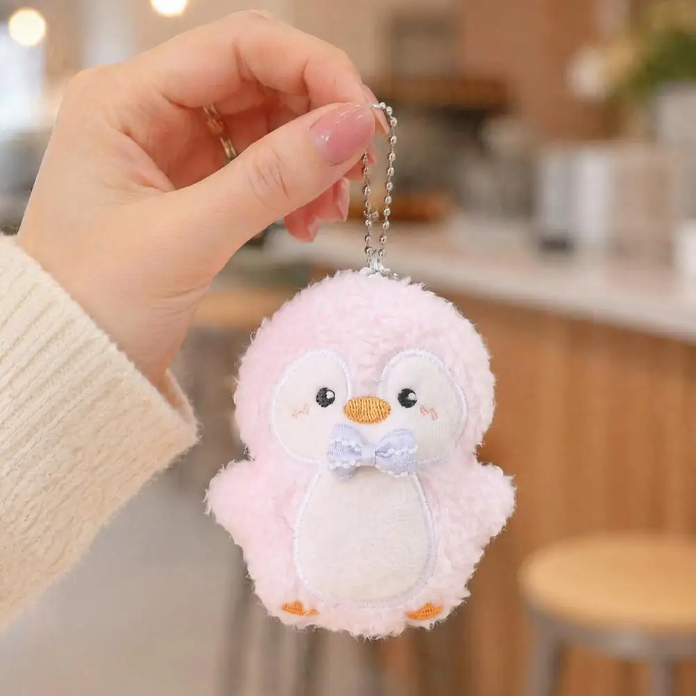 Penguin Plush Toy with Ball Chain, Cartoon Penguin Plush Keychain Pendant, Stuffed Animal Doll for Backpack Bag Charm