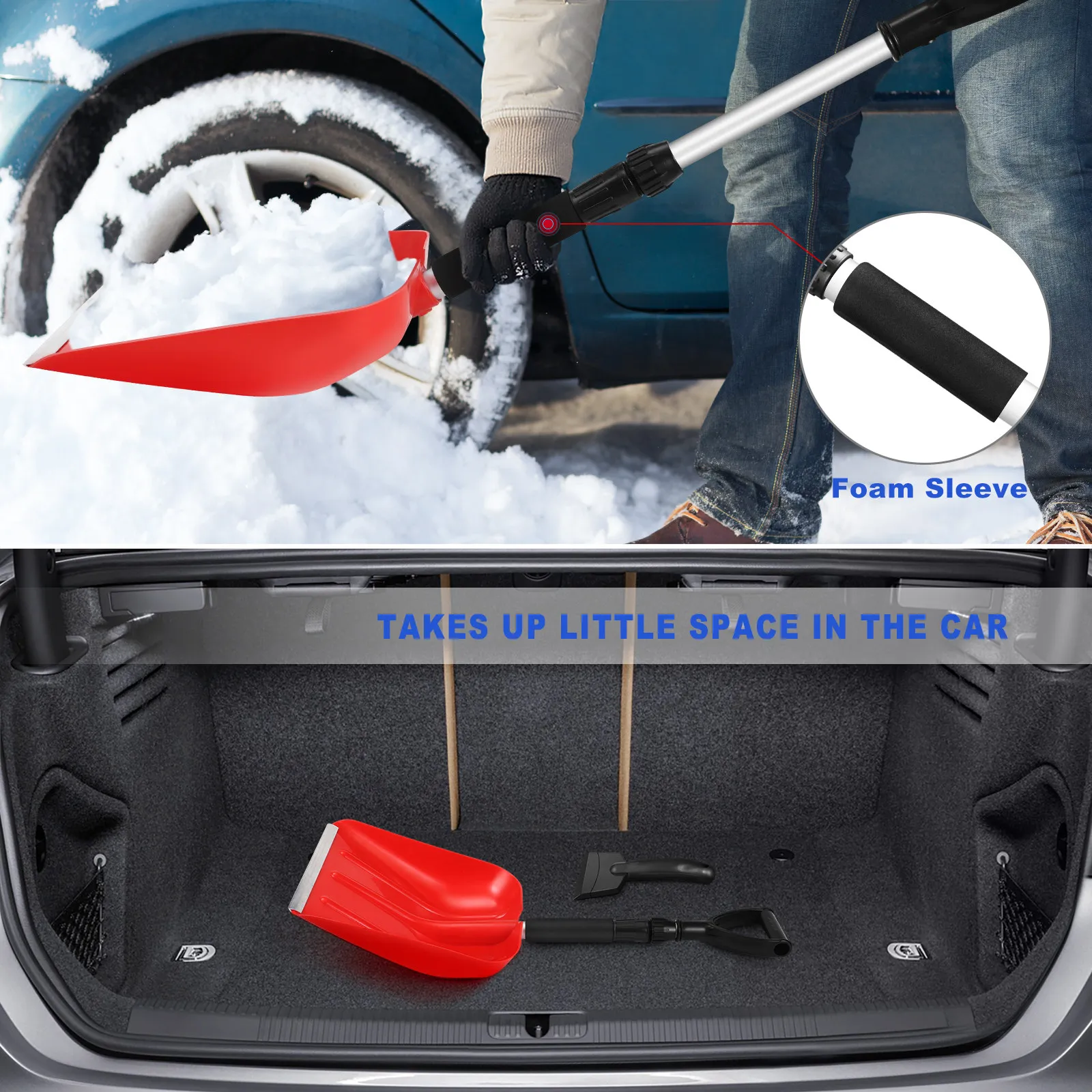 pala-da-neve-1-pezzo-raschietto-per-ghiaccio-piccolo-con-manico-telescopico-in-alluminio-impugnatura-a-d-testa-in-pp-strumento-rimuovi-neve-per-giardino-e-strada