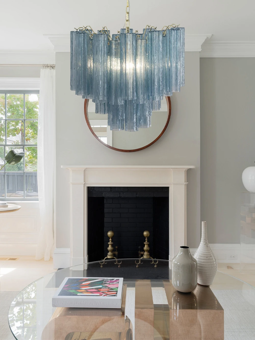Dark Night Art Murano Design LED Chandelier