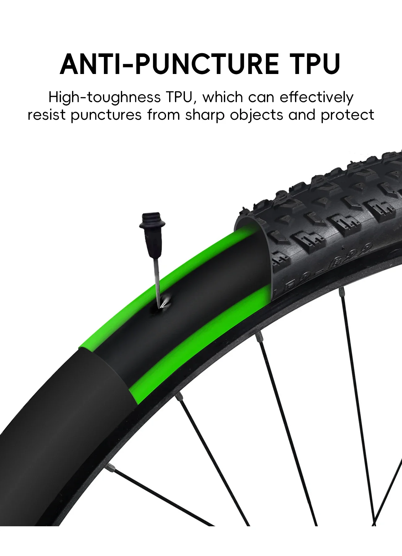 2 Stück Anti-Pannen-Reifenschutz für MTB & Rennrad, 26/27,5/29 Zoll 700C Fahrradreifen-Schutzpolster Radschutz – Detail 5