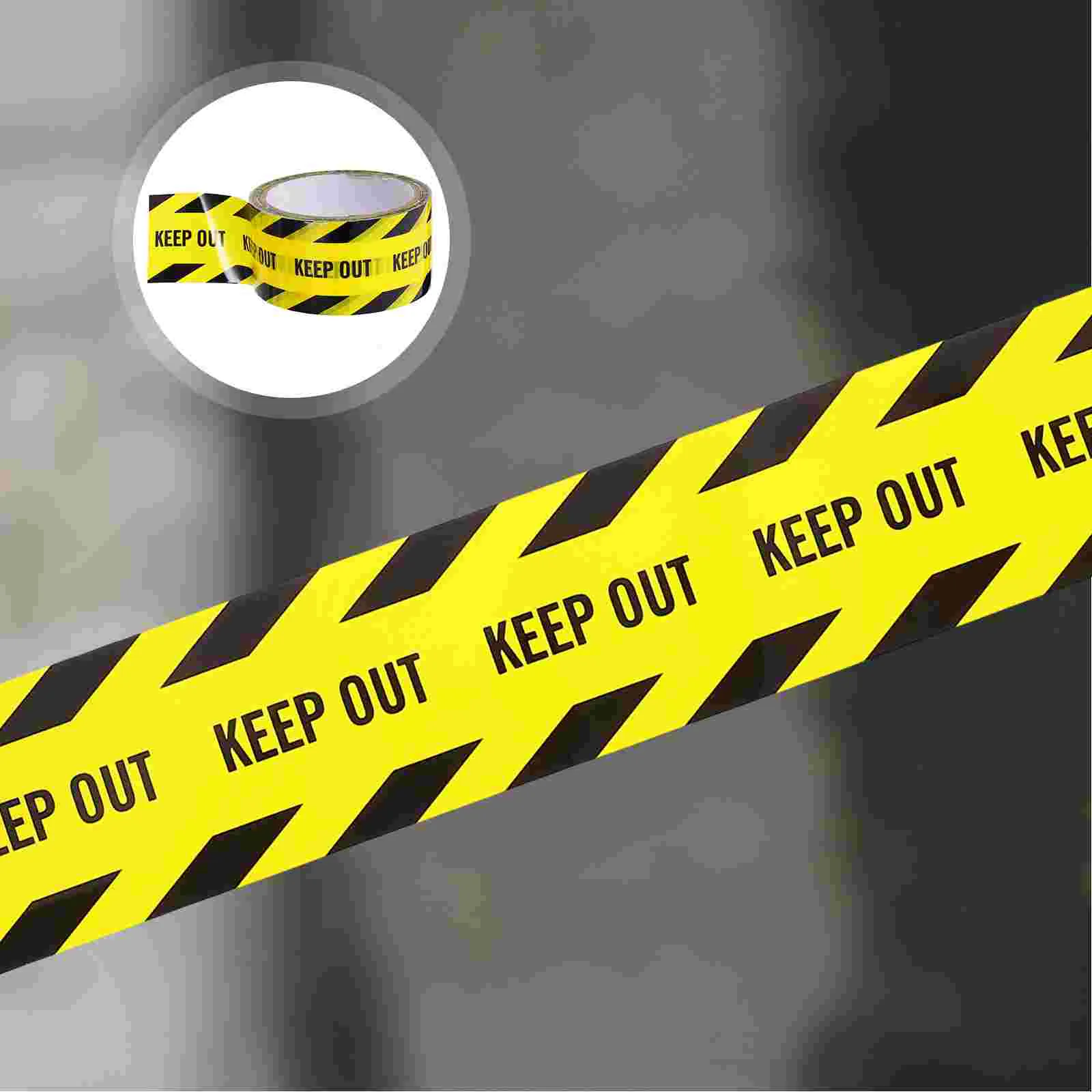 Self Adhesive Sticker Warning Tape Masking Plumbing Truck Safety Stripes Waterproof Stickers