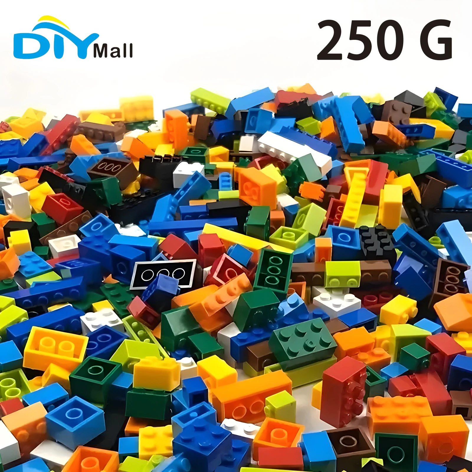 

DIYmall 250G Building Blocks Bulk Lot Bricks Block Plate Educational Creative Kids Toys Small Particles Bulk Compatible Legoeds