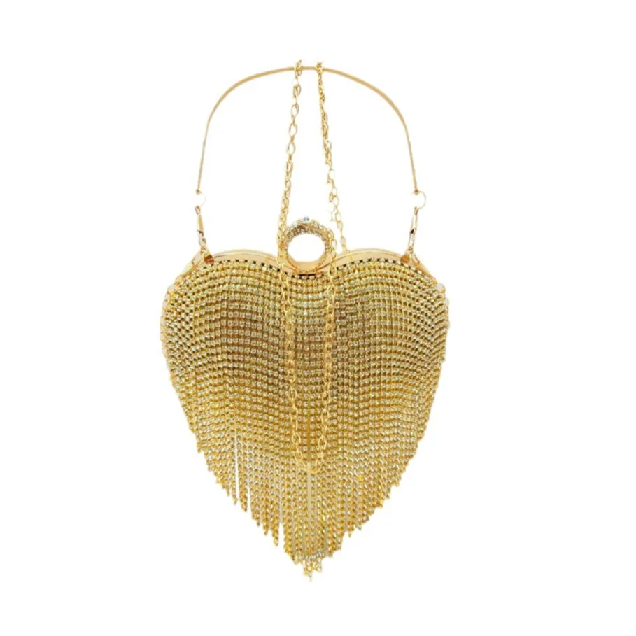 

Сумка-клатч со стразами и бахромой для вечеринки по случаю дня рождения, инкрустированный бриллиантами, светский клатч, сумка для ужина с диагональю, Handtassen Dames