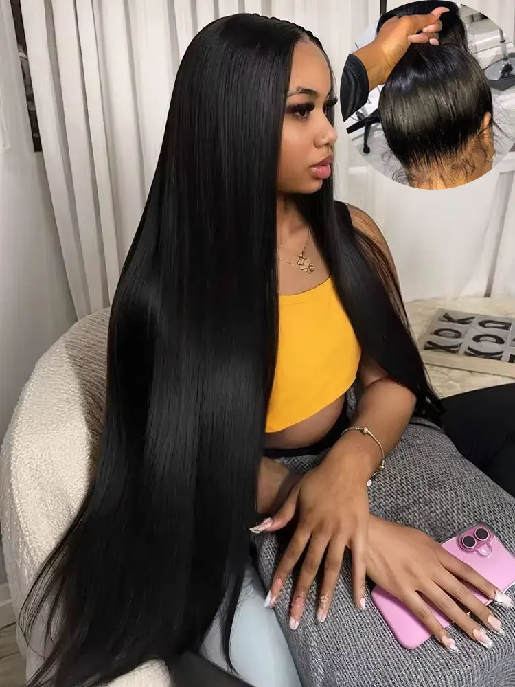 220 밀도 360 풀 HD 레이스 하이라이트 가발 인모 4/27 본 스트레이트 레이스 프론탈 가발 13x6 브라운 옴브레 레미 프리 플러킹 가발