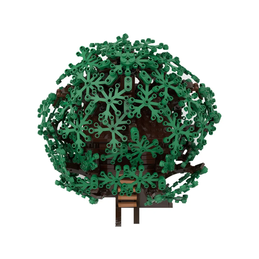 Gobricks MOC Villa Garden Tree Bartss Treehouse Building Blocks Model  Street View Bricks diy Assembled Toy Children Gift