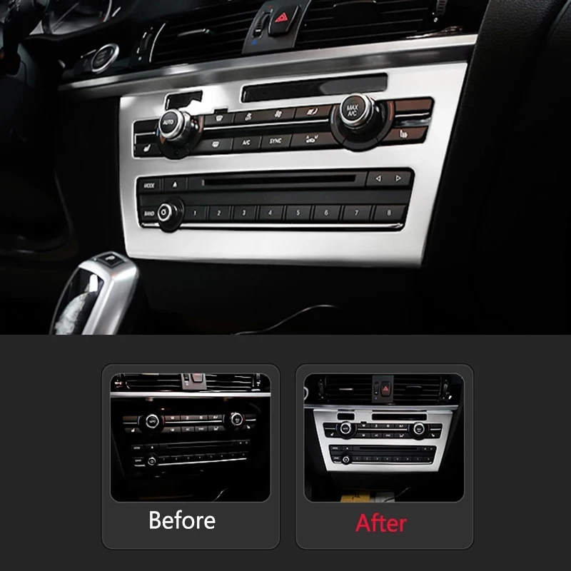 For BMW X3 X4 F25 F26 Automotive Parts Internal Shifting Air Conditioning CD Panel Door Armrest Cover Decoration Car Stickers
