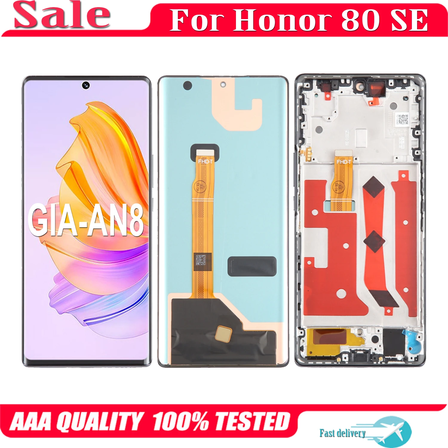 

Original For Huawei Honor 80 SE GIA-AN8 LCD Display Touch Screen Digitizer Assembly For Honor 80SE Honor80 SE LCD Replacement