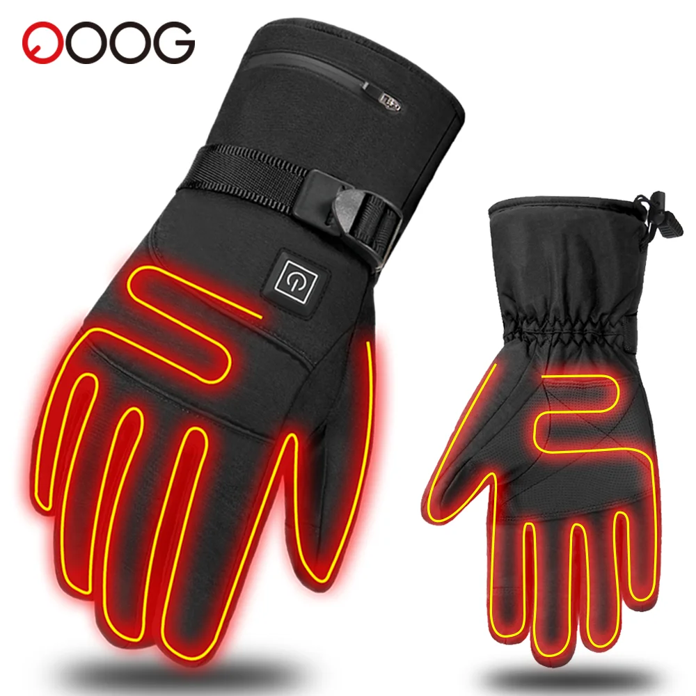 

Winter Warm Electric Heated Gloves Thermal Heat Gloves Motorcycle Skiing Snowboarding Waterproof Heated Rechargeable Gloves