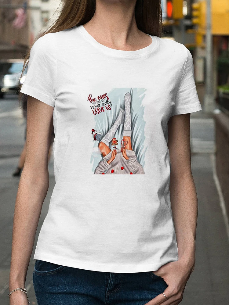 Frauen Mode Frohe Weihnachten PrintedWomen Tops Schneemann Druck Frauen Geschenk Neue Jahr Print Kurzarm Urlaub Frohe Weihnachten