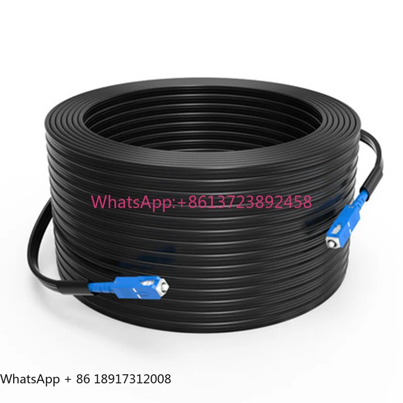 Single Mode Simplex Fiber Optic Patch Cord, Optical Patch Cable, Indoor Drop Cable, 2 Steel, 1 Core, 500m customized