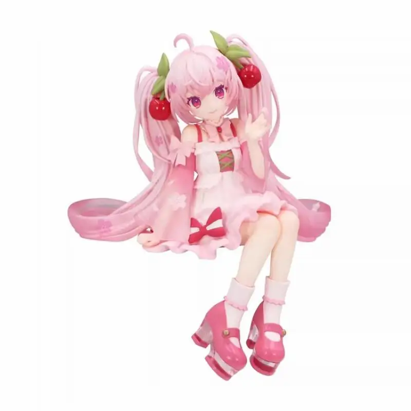 Genuino Furyu Hatsune Miku tapón de fideos pijamas de oreja ropa de marinero de toro Cyber neón en Stock modelo de figura de Anime Original