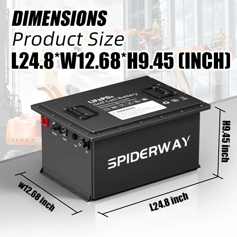 Akumulator litowo-żelazowo-fosforanowy LiFePO4 72V 105Ah z ładowarką do wózków golfowych, zastosowań solarnych, morskich i off-grid.