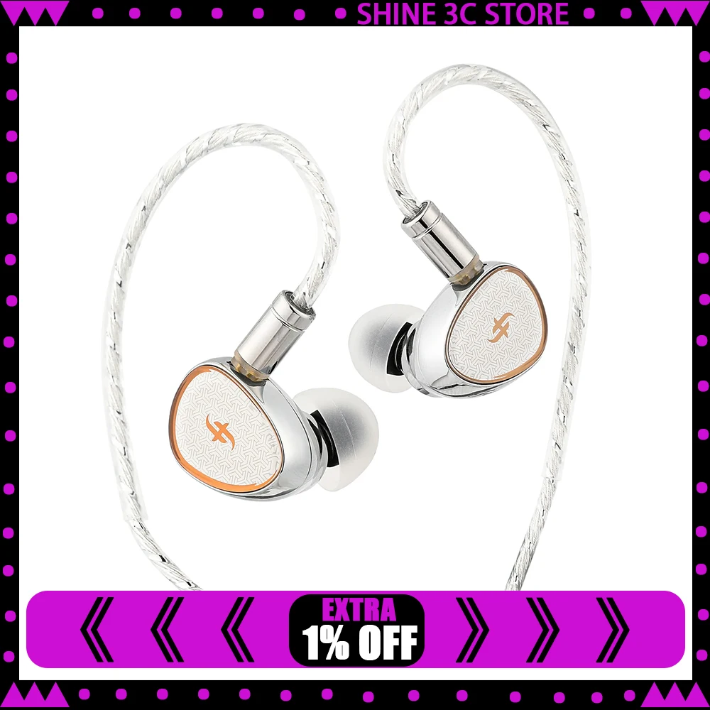

Наушники SIMGOT EA1000 Fermat Dual-Magnet Dual-Cavity DD+PR Structure HiFi IEM Проводные наушники со съемным кабелем для музыканта