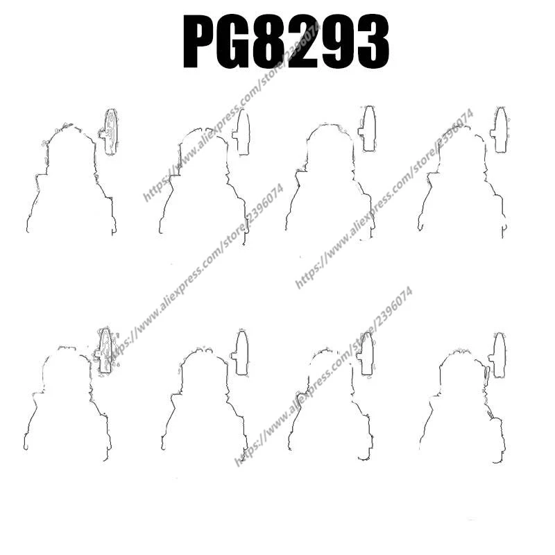 PG8293 액션 피규어 영화 액세서리 빌딩 블록 벽돌 장난감 PG1449 PG1450 PG1451 PG1452 PG1453 PG1454 PG1455 PG1456