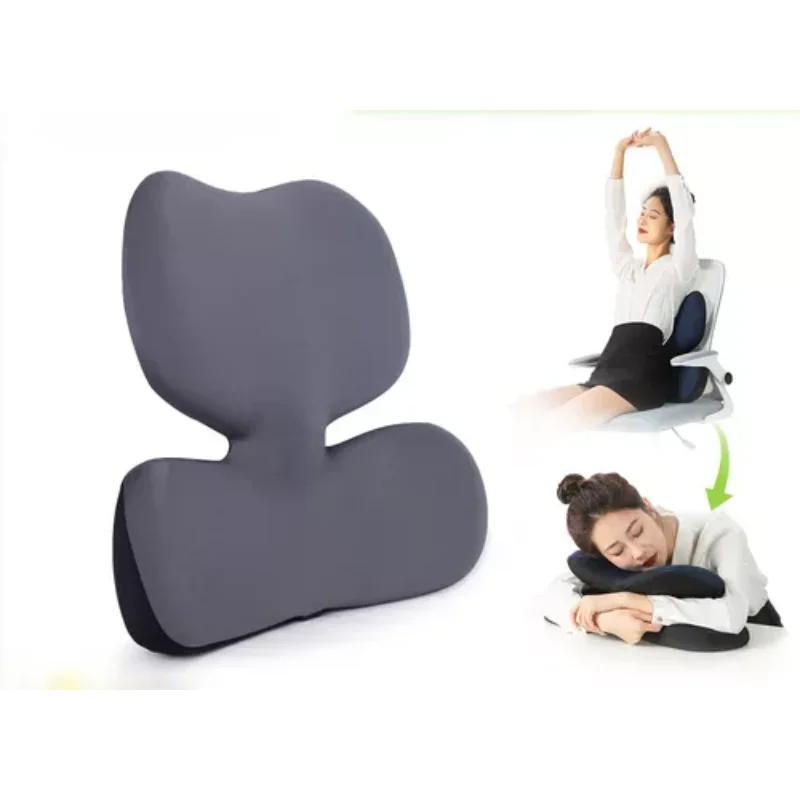 

Backrest cushion, lumbar support, textile seat backrest and decorative pillow cushion