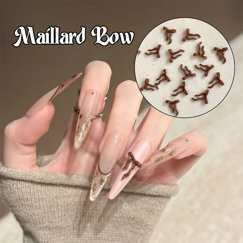 

50 Pcs 3D Ribbon Bow Nail Charms 3D Resin Flatback Butterfly Bowknot Nail Art Flat-back Ribbon Bowknot Nail Parts Nail Jewely
