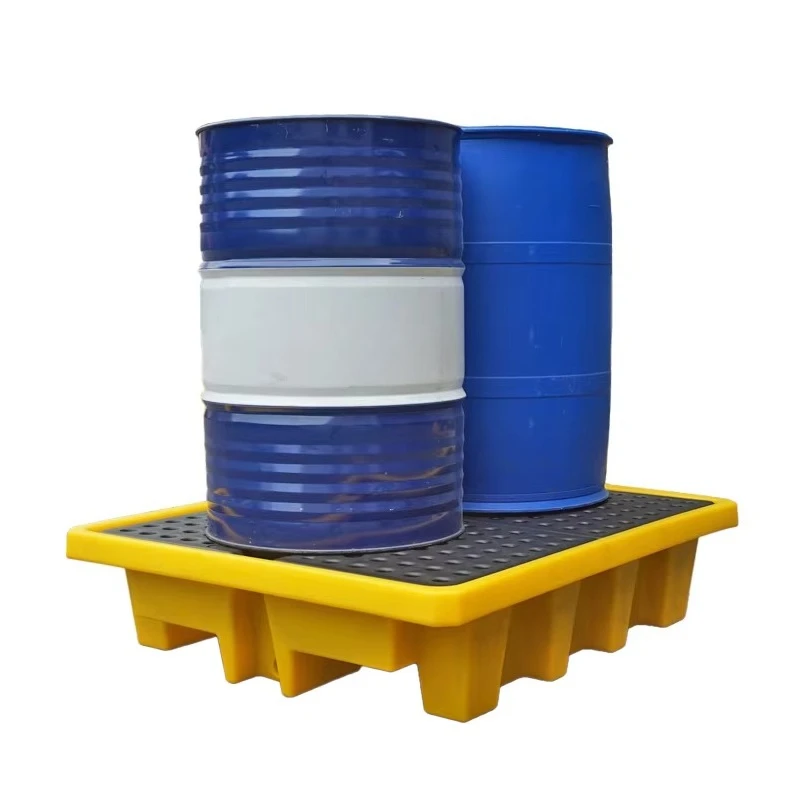 Environmentally friendly high-density polyethylene leak-proof oil spill protection tray
