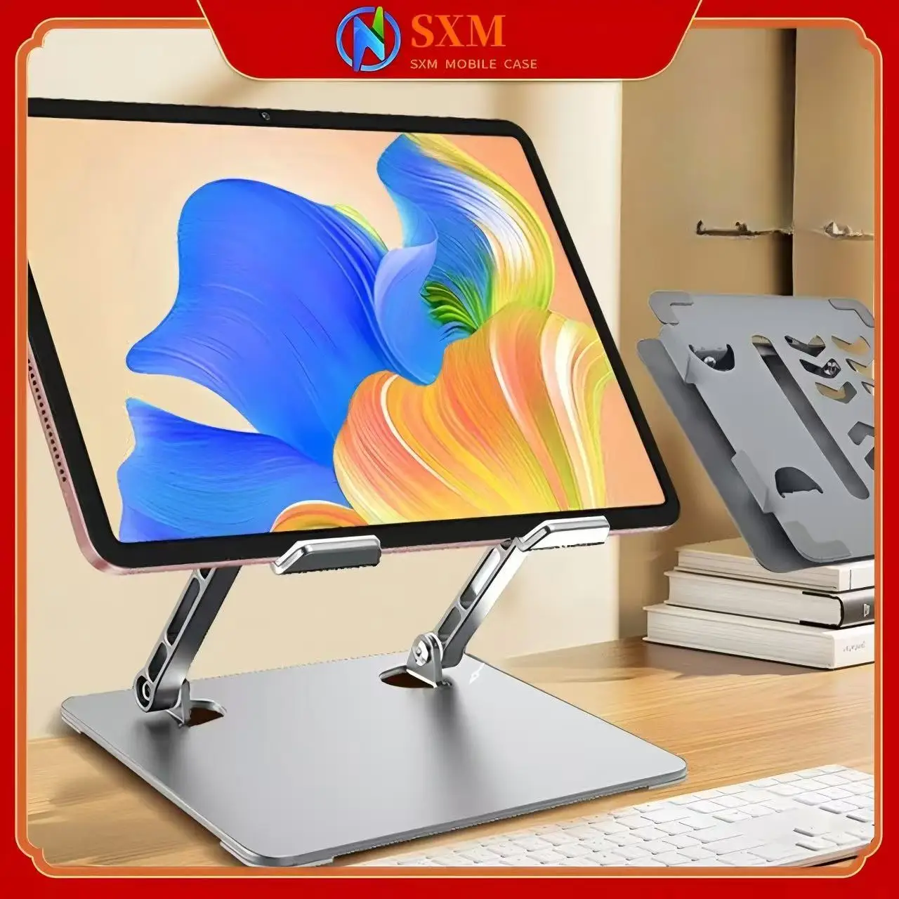 

Computer stand, notebook folding, heat dissipation, aluminum alloy bracket, portable storage, lifting laptop stand