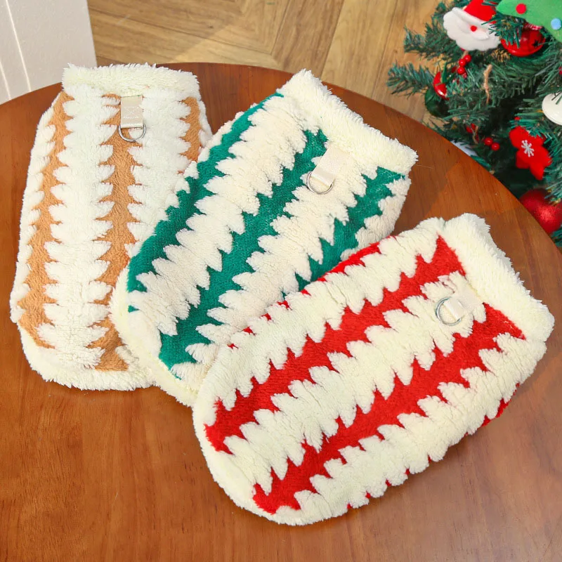 

Christmas Dog Clothes Winter Fleece Costume Short Sleeve Hoodies For Small Dogs Dachshund Yorks Puppy Kitten Sweatshirt Sweater