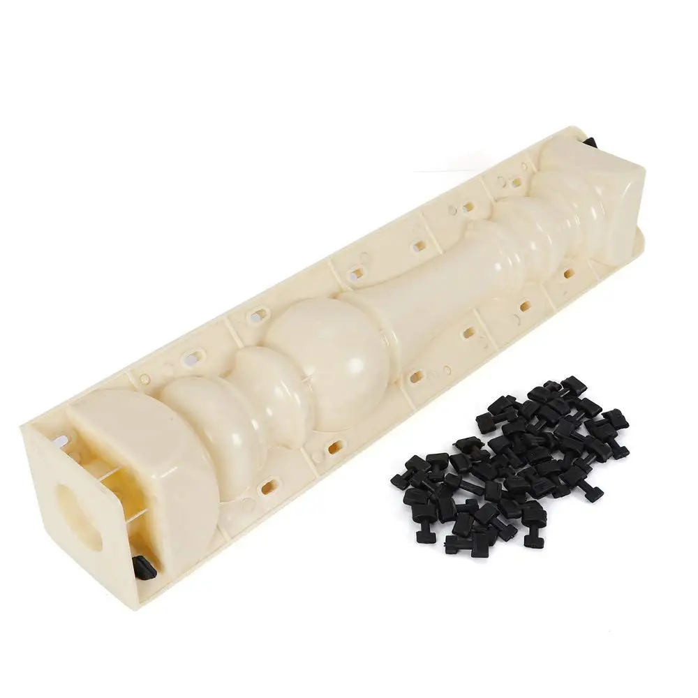 

2 шт. формы для балюстрады с римскими колонками, 27,6-дюймовые формы для литья бетона и штукатурки, форма для перил балкона для перил, заборов,