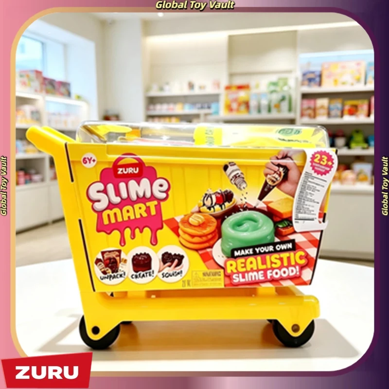Zuru Slime Mart Diy Realistic Slime Food Hamburger Handmade Pretend Play Shopping Basket Toy Birthday Gift For Craft Lovers