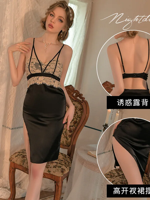 Sexy Low Cut Backless Suspender Splicing Multi-color Tight Fitting Forking Hip Wrapped Dress Bohemian Summer Vestido Casual VBZL