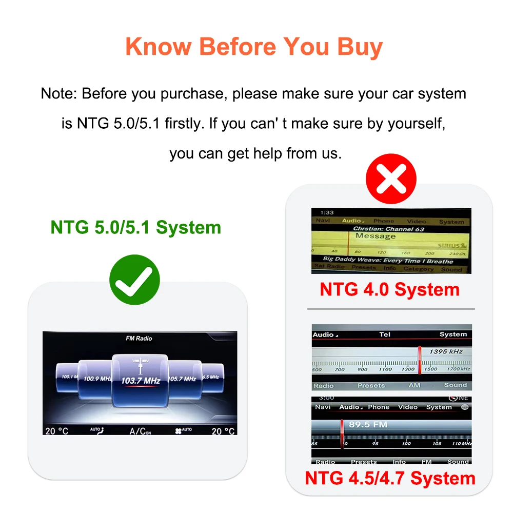 BONROAD Smart Decoder Box For Mercedes Benz NTG 5.0 System W205 W176 W212 Car Module Interface Airplay Autolink Wireless CarPlay Android Auto