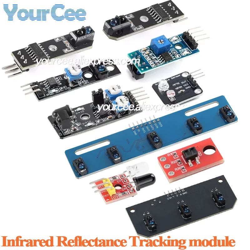 10pcs/1pc TCRT5000 IR Infrared Reflectance Sensor Obstacle Avoidance Module Tracing Sensor Tracing Module QRE1113 sensor