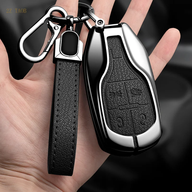 Zinc Alloy Car Key Case fit for Maserati Ghibli President Grecale Levante GranTurismo Quattroporte GranCabrio MC2 Accessories