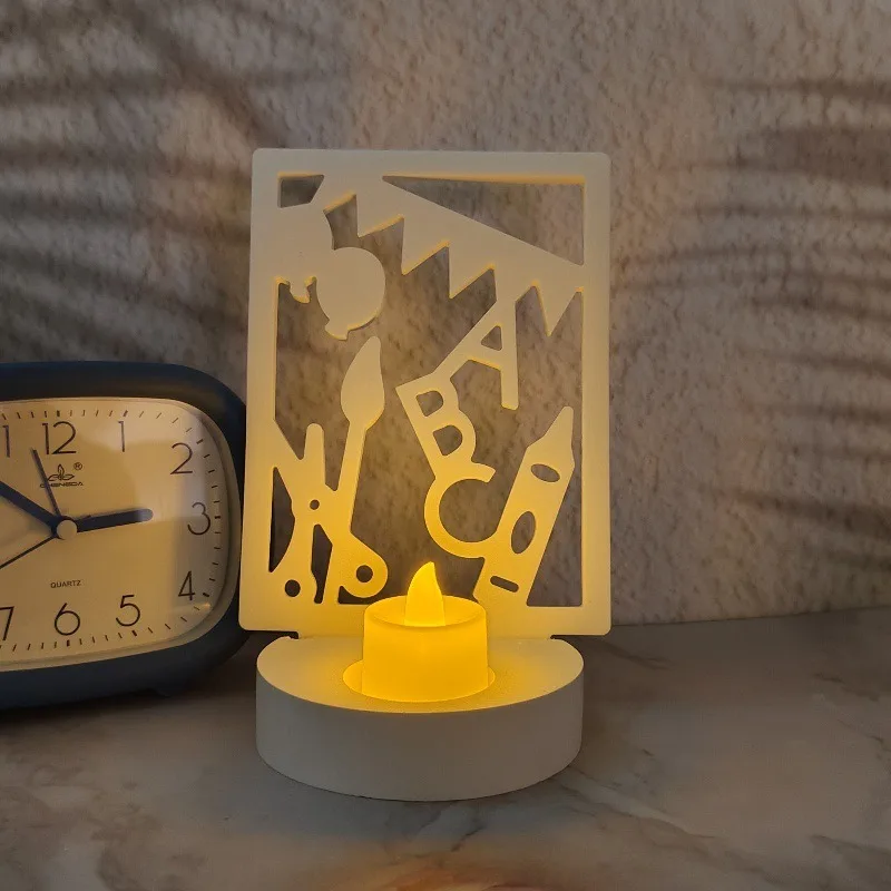 Diy Puzzel Thema Plugin Kaarshouder Siliconen Mal Decoratie Gips Cement Kaars Hars Epoxy Mal Woondecoratie Opslag