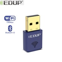 EDUP Mini WiFi Adapter 150Mbps WiFi Wireless Network Card Bluetooth4.0 USB2.0 WiFi Ethernet Stable Signal Adapter for PC Laptop