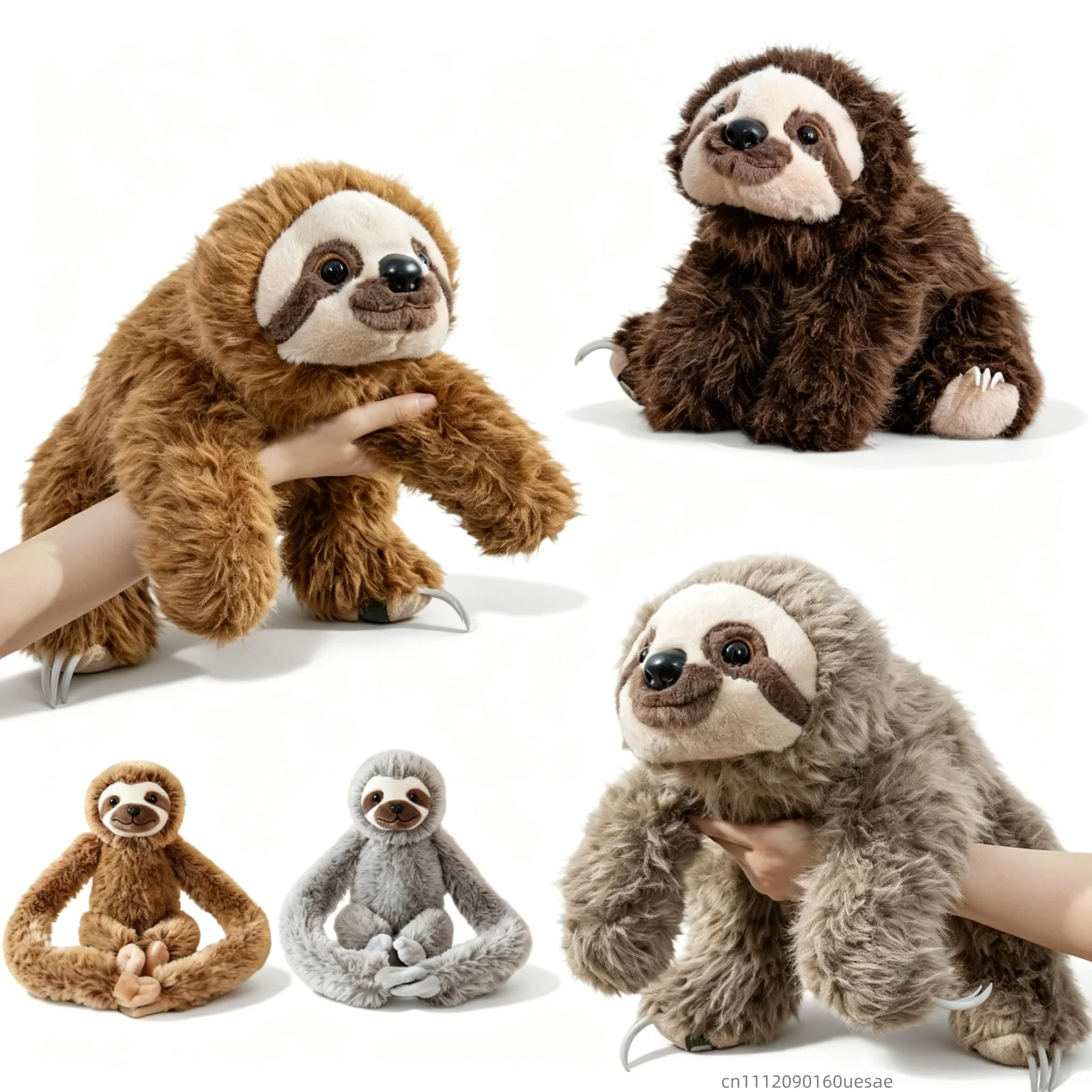 30/45cm Simulated Sloth Plush Doll Long Arm Sloth Plush Toys Creative Suspended Sloth Doll Child Birthday Xmas Gift Home Decor